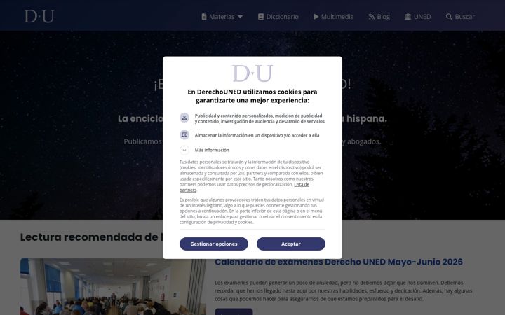 Screenshot of derechouned.com