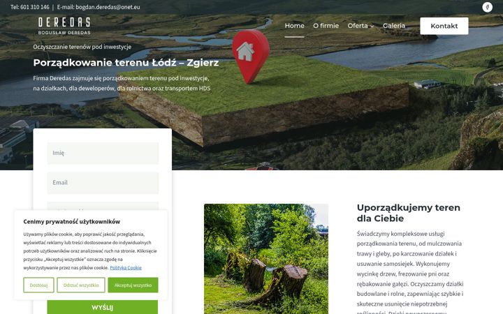 Ekrano kopija deredas.com.pl