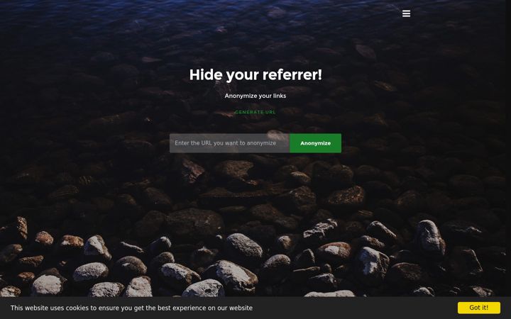 Screenshot of dereferer.link