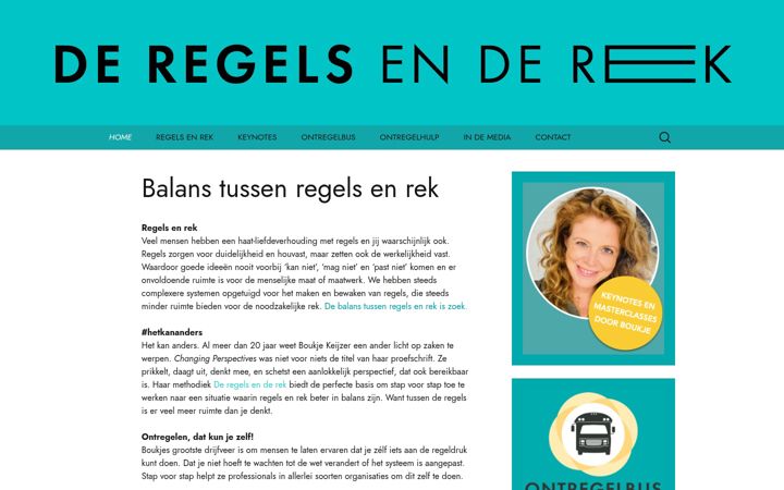 Capture d'écran de deregelsenderek.nl