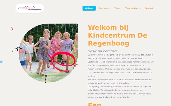 Capture d'écran de deregenboogdedemsvaart.nl
