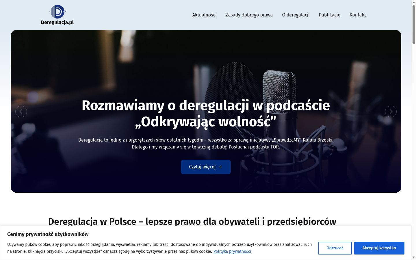 Snímek obrazovky baneru souhlasu zobrazeného před jakoukoli interakcí
