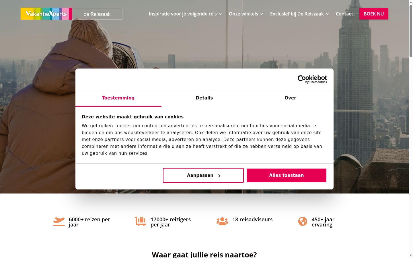 Sutikimo reklamjuostės, rodytos prieš bet kokią sąveiką, ekrano kopija