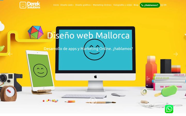 Screenshot of dereksolutions.com