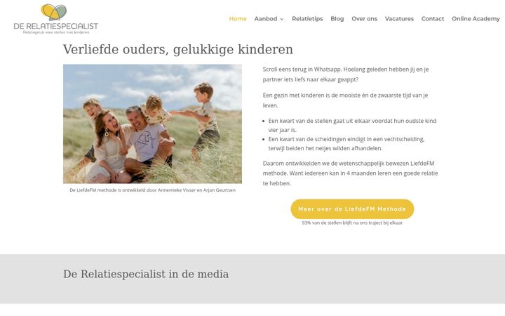 Screenshot of derelatiespecialist.nl