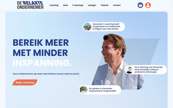 Screenshot of derelaxteondernemer.nl