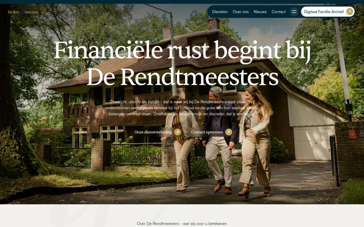 Captura de pantalla de derendtmeesters.nl