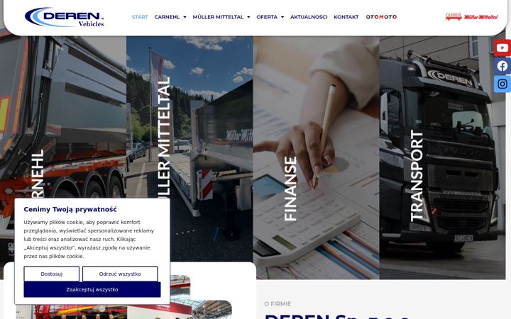 Screenshot of derengroup.eu