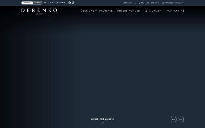 Screenshot of derenko.at