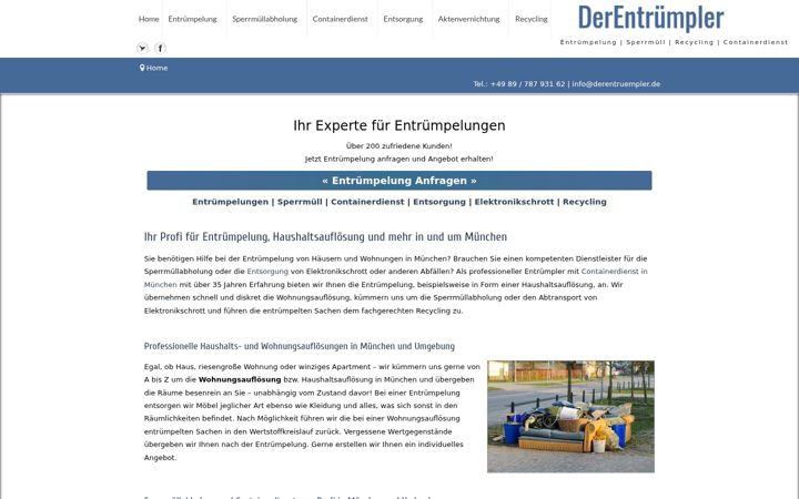 Capture d'écran de derentruempler.de