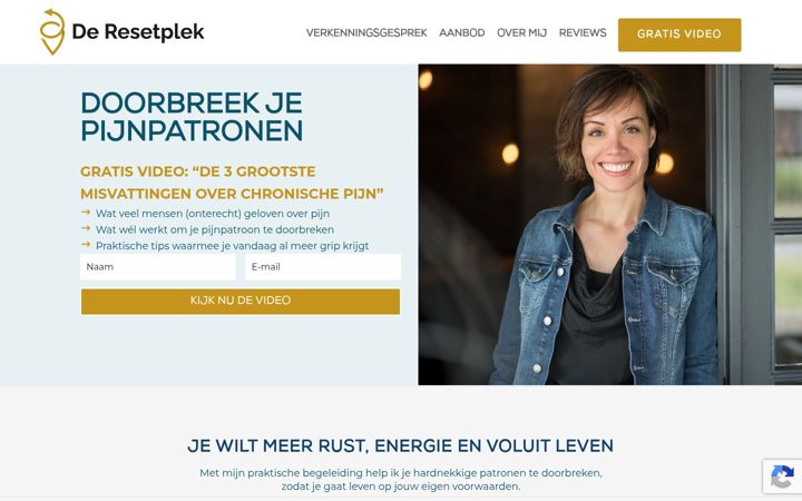 Captura de pantalla de deresetplek.nl