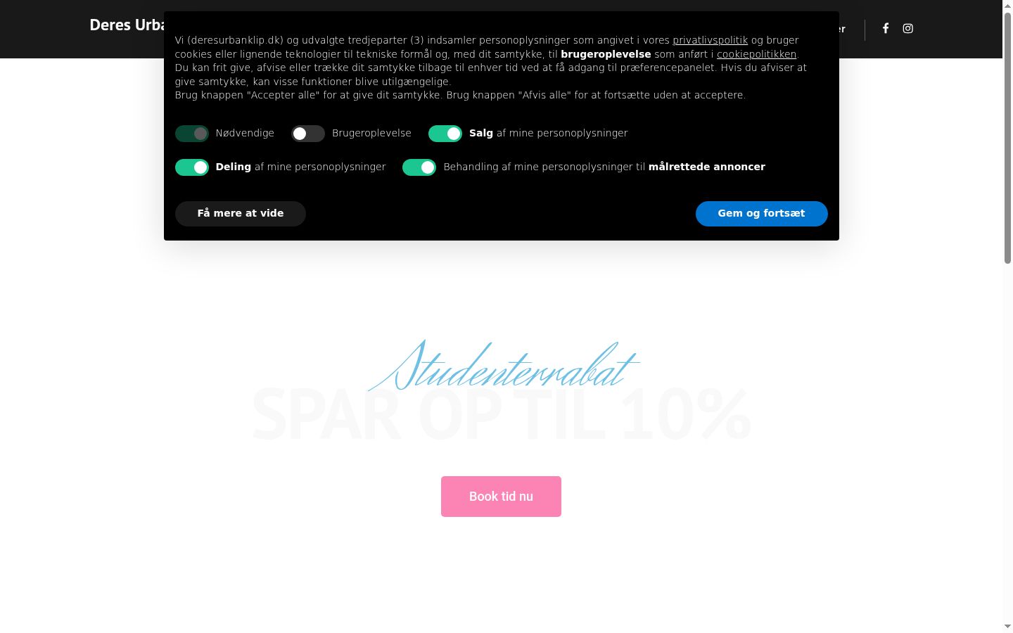 Screenshot des Einwilligungsbanners vor jeglicher Interaktion