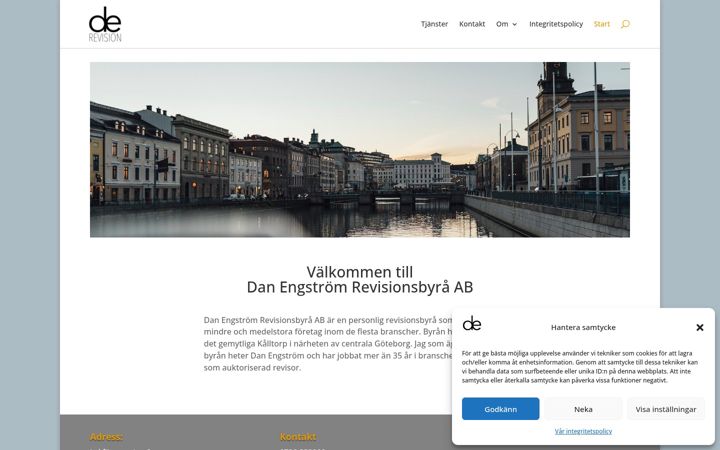 Screenshot of derevision.se