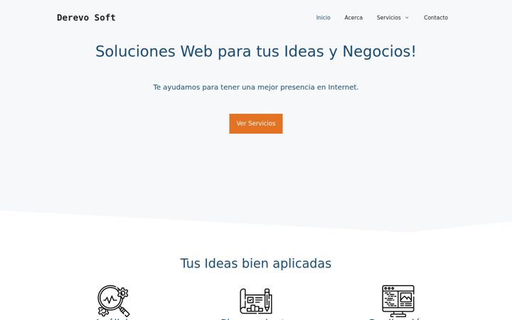 Screenshot of derevosoft.com