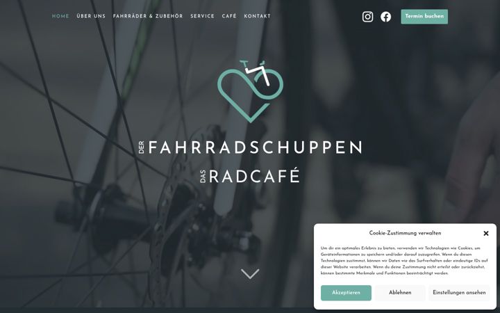 Capture d'écran de derfahrradschuppen.de