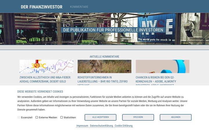 Capture d'écran de derfinanzinvestor.de