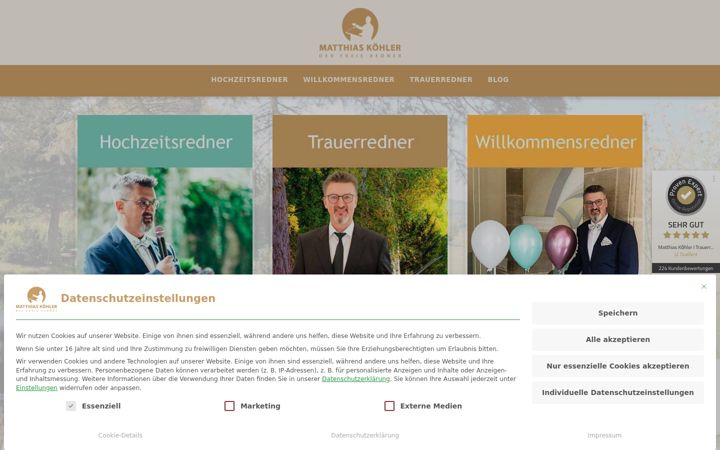 Ekraanipilt saidist derfreieredner.de