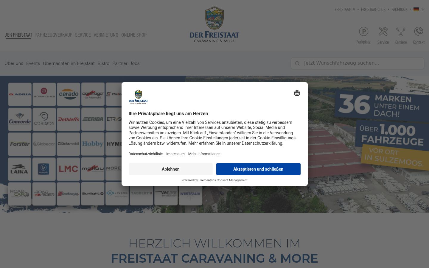 Screenshot tal-banner tal-kunsens muri qabel kwalunkwe interazzjoni