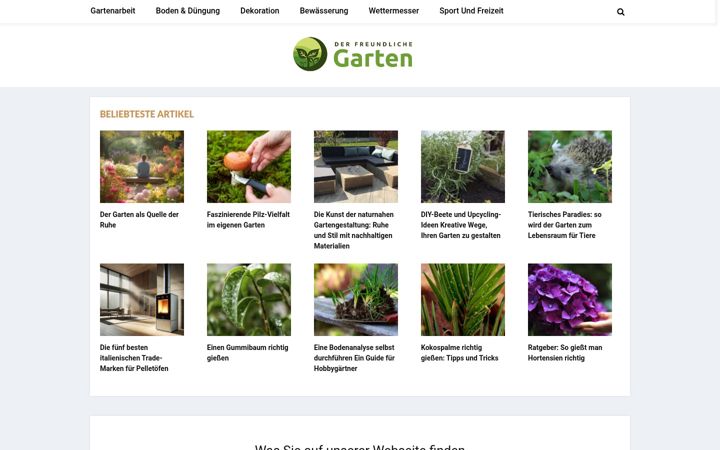 Ekraanipilt saidist derfreundlichegarten.de
