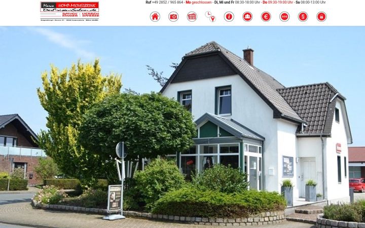 Ekraanipilt saidist derfriseursalon.de