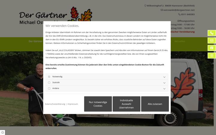 Screenshot of dergaertner.net