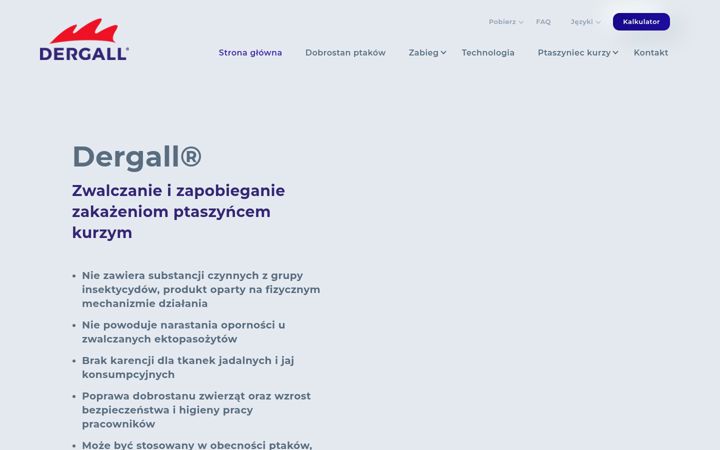 Ekrano kopija dergall.pl
