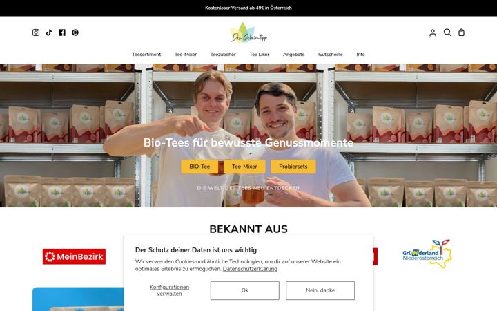 Screenshot of dergeheimtipp.at