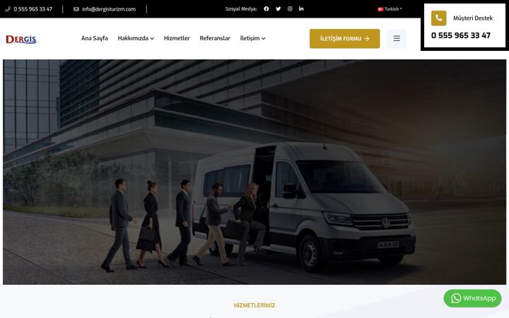 Screenshot of dergisturizm.com