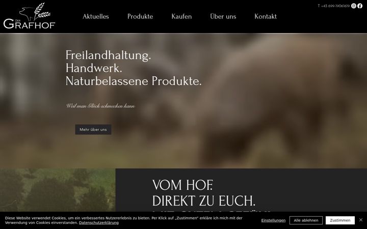 Screenshot of dergrafhof.at