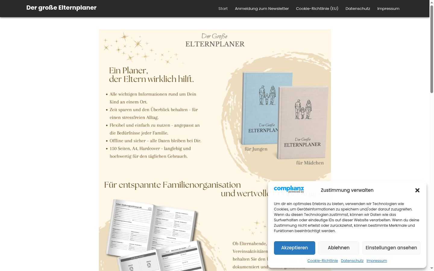 Kuvakaappaus suostumusbannerista, joka näytettiin ennen mitään vuorovaikutusta