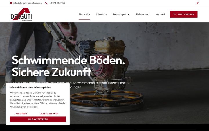 Snímek obrazovky derguti-estrichbau.de