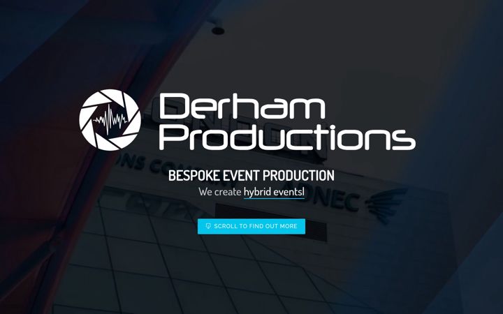 Screenshot of derhamproductions.com