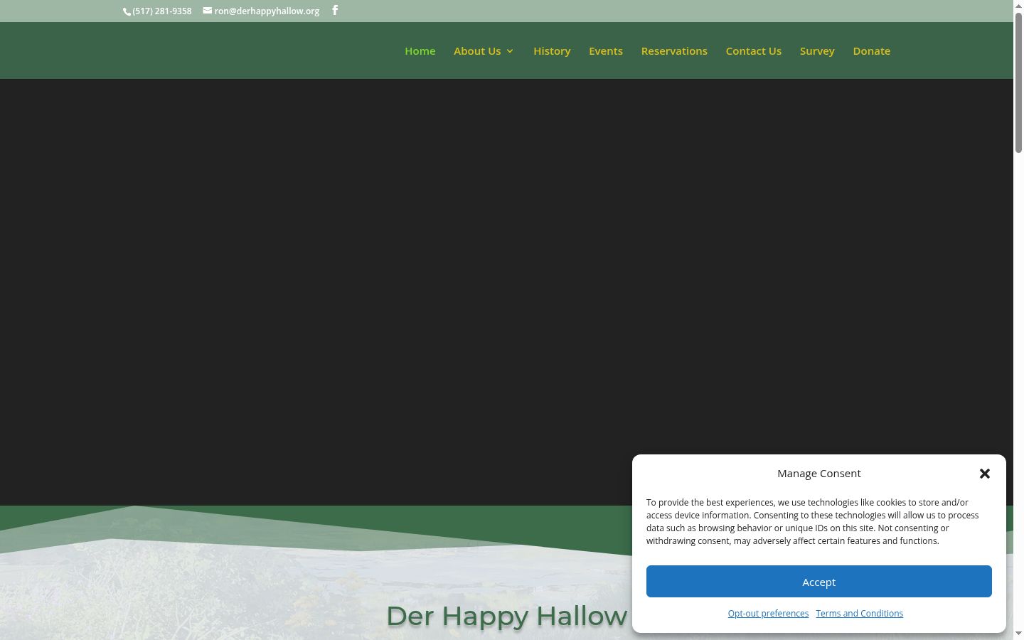 Sutikimo reklamjuostės, rodytos prieš bet kokią sąveiką, ekrano kopija