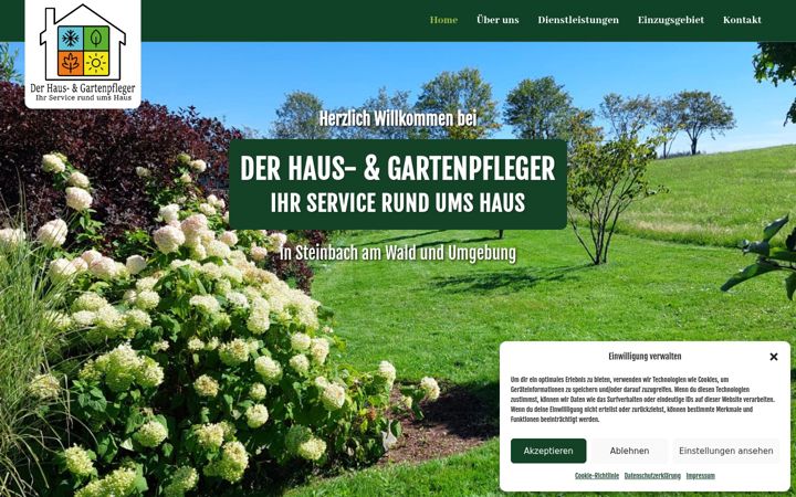 Skærmbillede af derhausundgartenpfleger.de