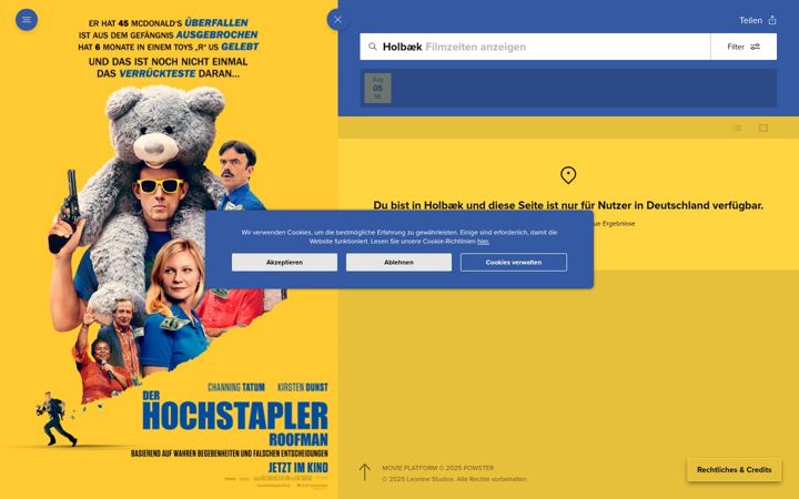 Skærmbillede af derhochstapler-film.de