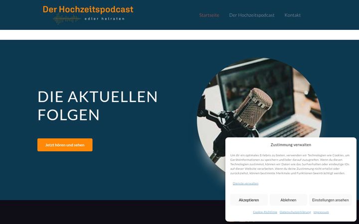 Skærmbillede af derhochzeitspodcast.de