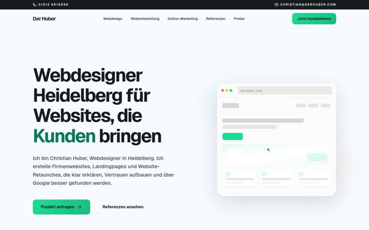 Screenshot of derhuber.com