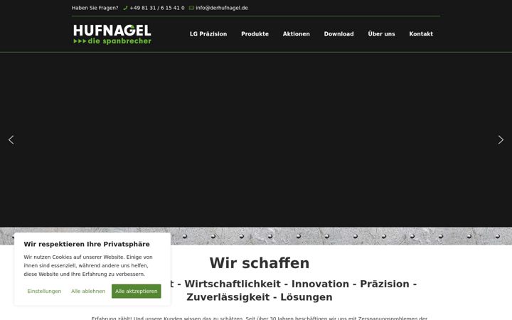 Screenshot of derhufnagel.de