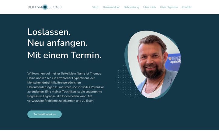Screenshot of derhypnosecoach.de