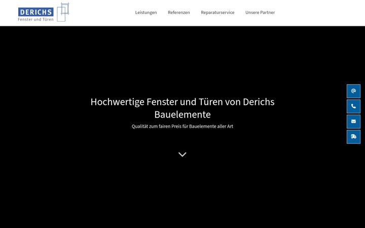 Screenshot of derichs-bauelemente.de