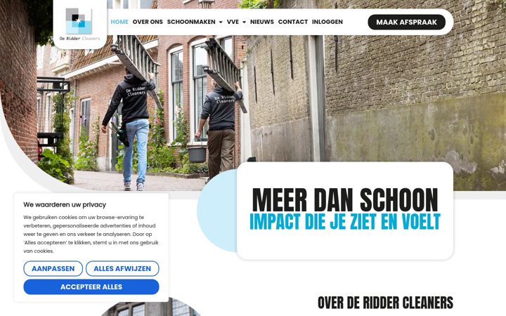 Screenshot of deriddercleaners.nl