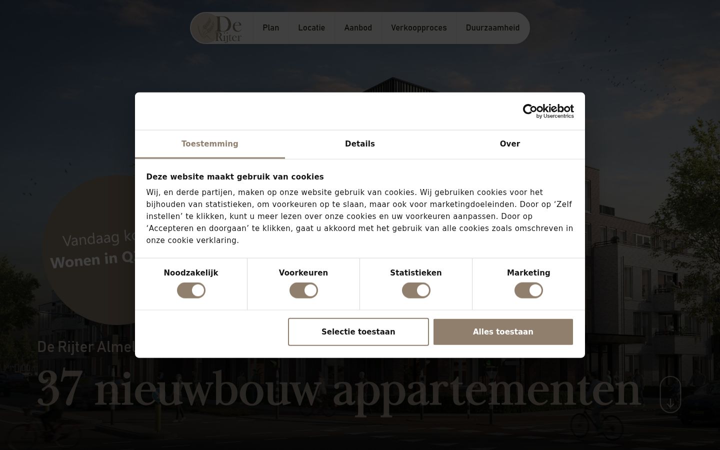 Zrzut ekranu banera zgody wyświetlanego przed jakąkolwiek interakcją