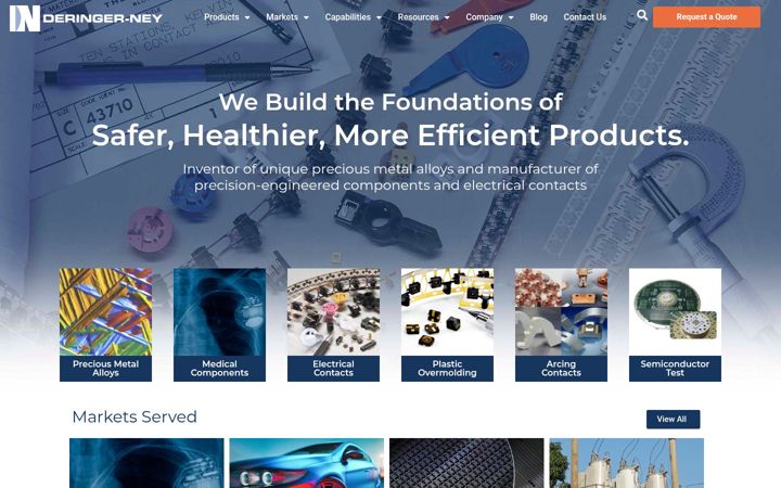 Screenshot of deringerney.com