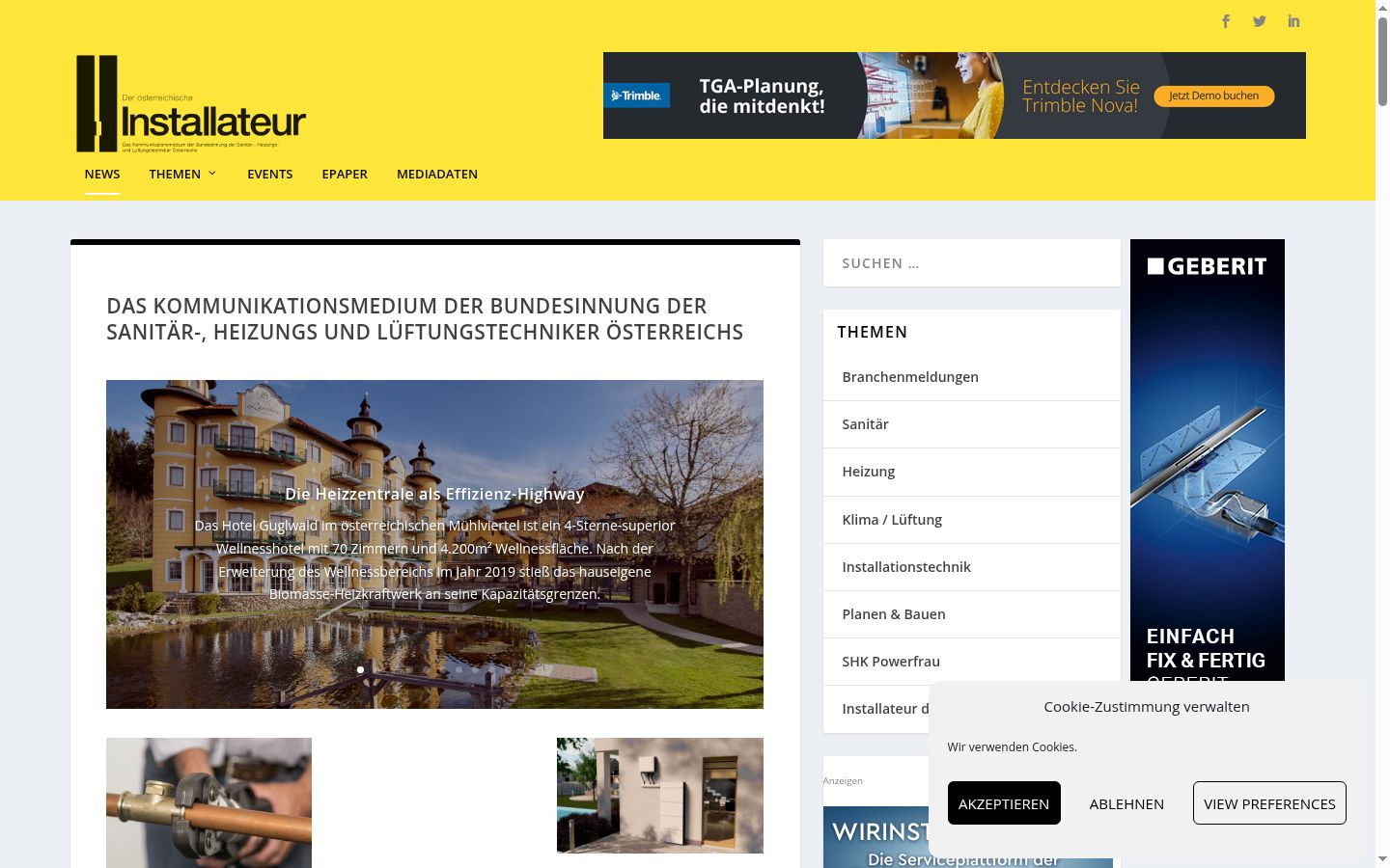 Screenshot tal-banner tal-kunsens muri qabel kwalunkwe interazzjoni