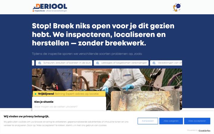 Screenshot of derioolinspectie.be