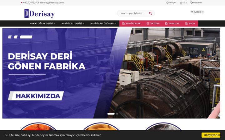 Screenshot ta' derisay.com.tr