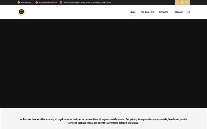 Screenshot of derisierlaw.com