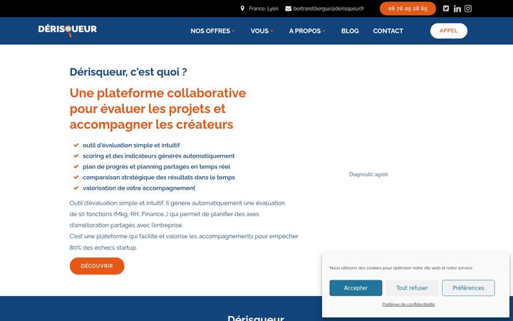 Screenshot di derisqueur.fr