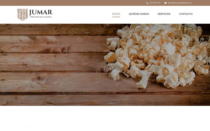 Screenshot of derivadosjumar.com