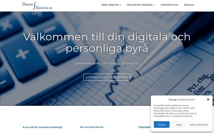 Skærmbillede af derivatekonomi.se